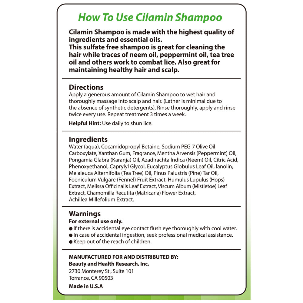 Cilamin Shampoo